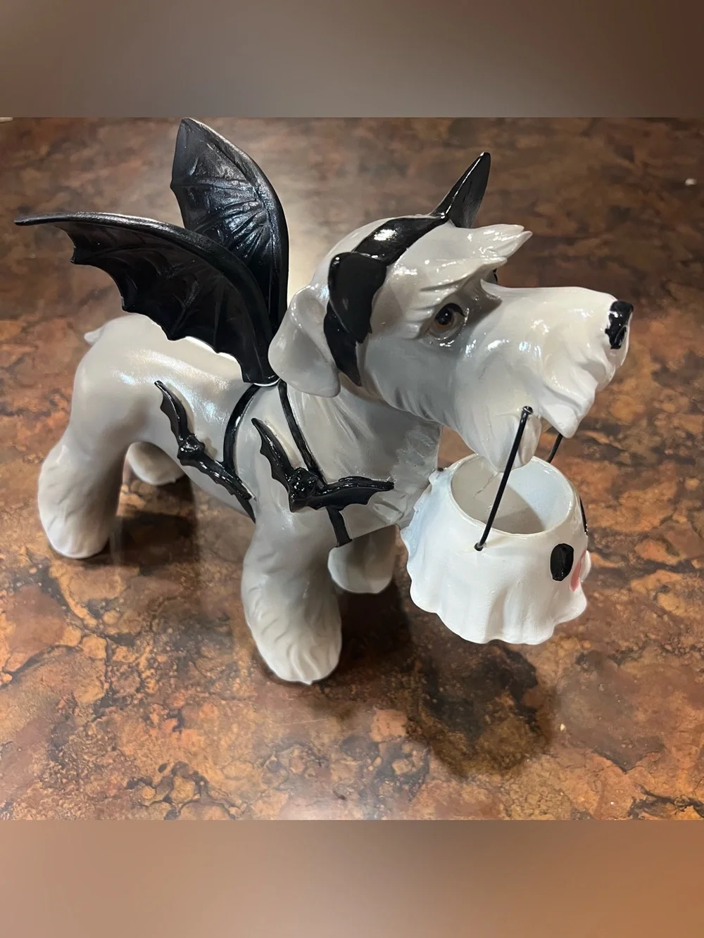 Halloween Schnauzer Bat Dog ghost bucket viral NWT Humane World for Animals